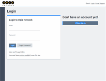 Tablet Screenshot of partners.opienetwork.com